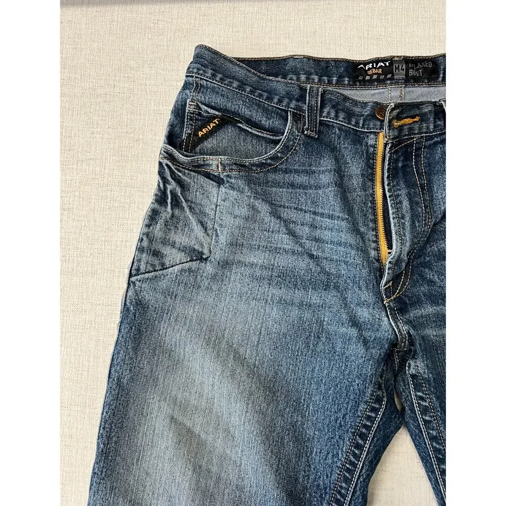 Ariat Rebar M4 Relaxed Boot Cut Jeans – Men’s 36x30